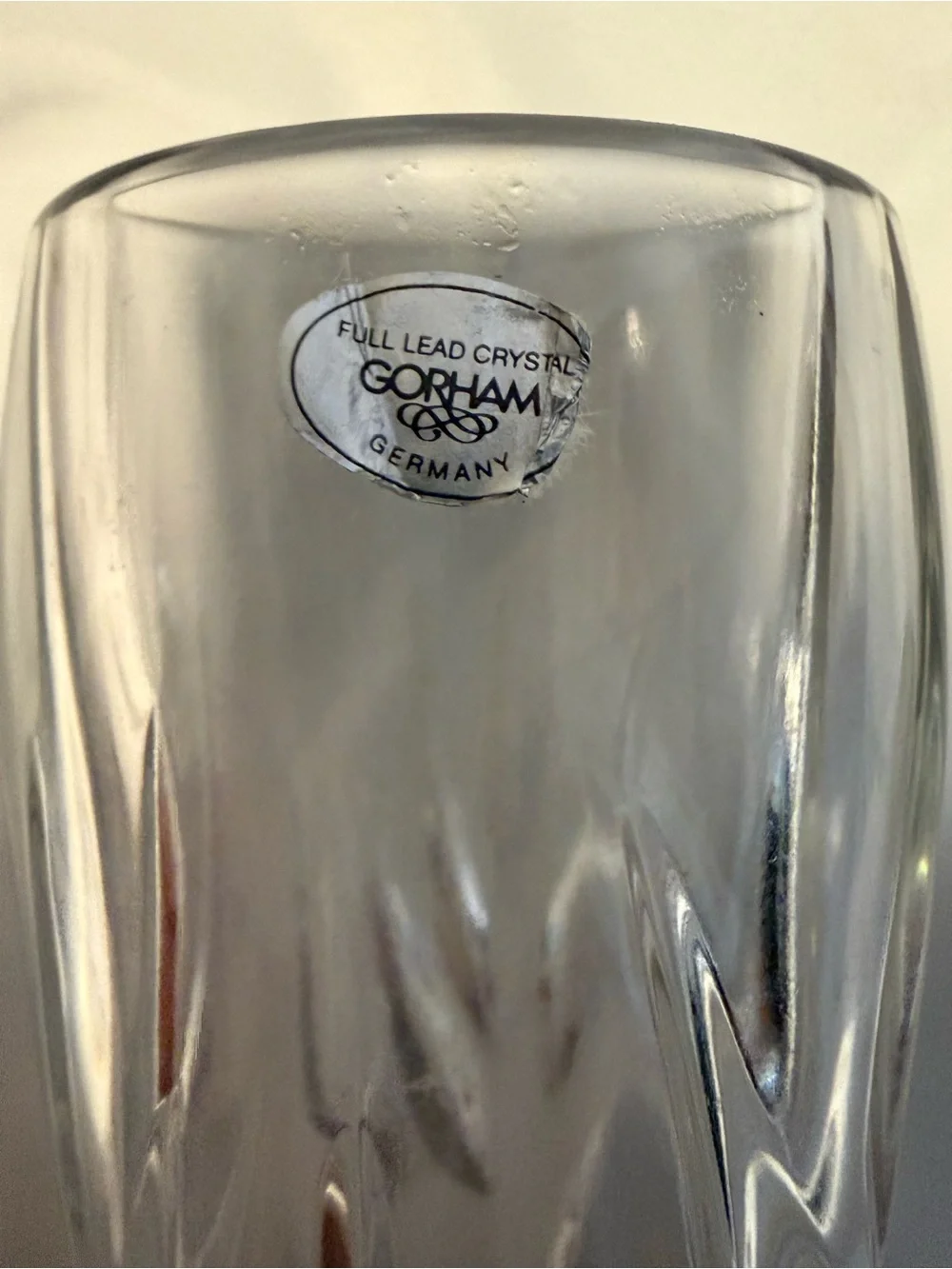 Gorham Crystal Star Blossom 7-inch flower vase